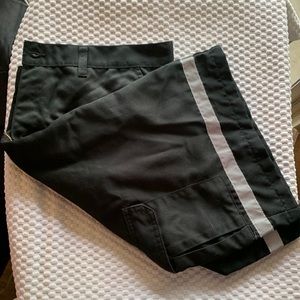 Unifirst long cargo work pants. CFJ reflective cargo work shorts